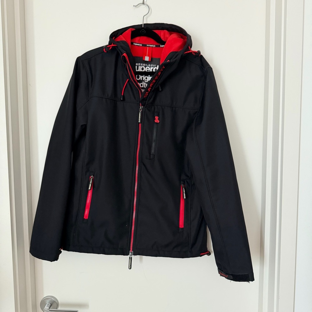 Superdry Original Windtrekker Black and Red